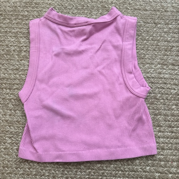 Zara Pink Ribbed Top - Picture 3 of 3